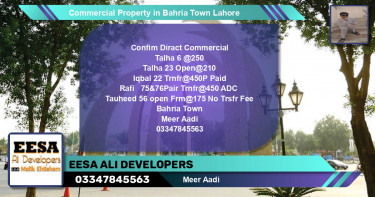 Commercial Property for Sale in Bahria Town, Lahore - (BP-70796)