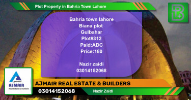 Residential Plot for Sale in Bahria Town, Lahore - (BP-70830)
