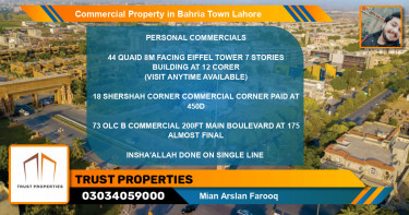 Commercial Property for Sale in Bahria Town, Lahore - (BP-70840)