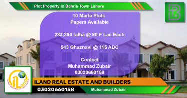 Residential Plot for Sale in Bahria Town, Lahore - (BP-70851)