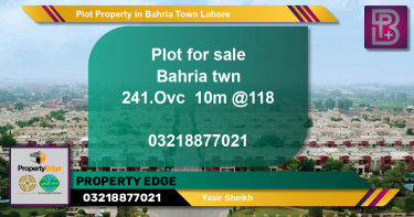 Residential Plot for Sale in Bahria Town, Lahore - (BP-70855)