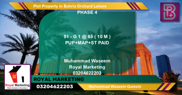 Residential Plot for Sale in Bahria Orchard, Lahore - (BP-70868)