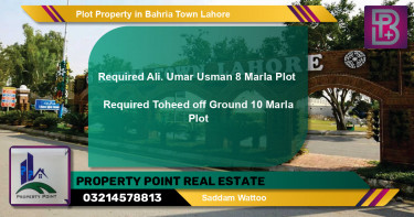 Residential Plot for Sale in Bahria Town, Lahore - (BP-70895)