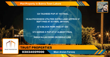 Residential Plot for Sale in Bahria Town, Lahore - (BP-70913)