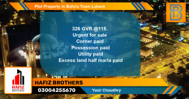 Residential Plot for Sale in Bahria Town, Lahore - (BP-70931)
