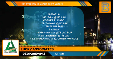 Residential Plot for Sale in Bahria Town, Lahore - (BP-70941)