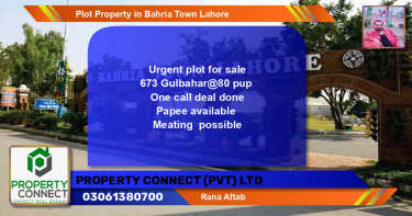 Residential Plot for Sale in Bahria Town, Lahore - (BP-70953)