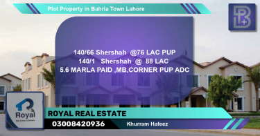 Residential Plot for Sale in Bahria Town, Lahore - (BP-70956)