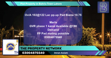 Residential Plot for Sale in Bahria Town, Lahore - (BP-70964)