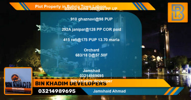 Residential Plot for Sale in Bahria Town, Lahore - (BP-70976)