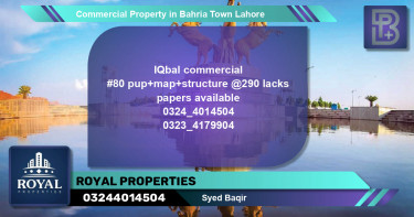 Commercial Property for Sale in Bahria Town, Lahore - (BP-70991)