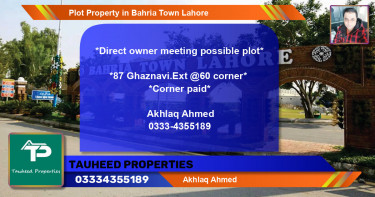 Residential Plot for Sale in Bahria Town, Lahore - (BP-71006)