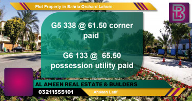 Residential Plot for Sale in Bahria Orchard, Lahore - (BP-71012)
