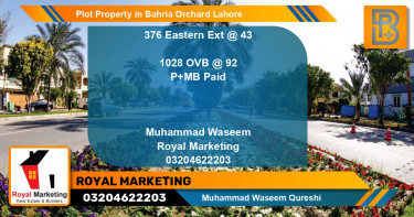 Residential Plot for Sale in Bahria Orchard, Lahore - (BP-71022)