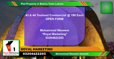 Commercial Plot for Sale in Bahria Town, Lahore - (BP-71028)