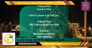 Residential Plot for Sale in Bahria Town, Lahore - (BP-71047)