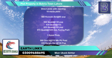 Residential Plot for Sale in Bahria Town, Lahore - (BP-71050)