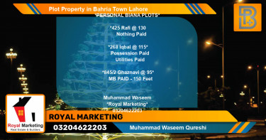 Residential Plot for Sale in Bahria Town, Lahore - (BP-71116)