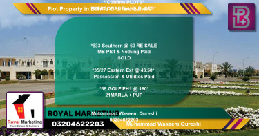 Residential Plot for Sale in Bahria Orchard, Lahore - (BP-71122)