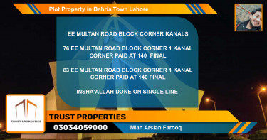 Residential Plot for Sale in Bahria Town, Lahore - (BP-71163)