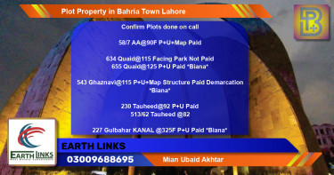 Residential Plot for Sale in Bahria Town, Lahore - (BP-71167)