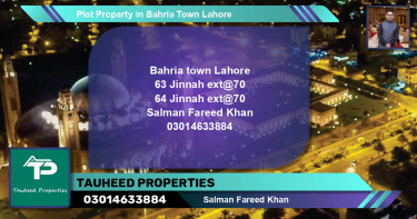 Residential Plot for Sale in Bahria Town, Lahore - (BP-71178)