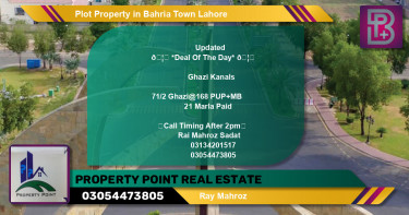 Residential Plot for Sale in Bahria Town, Lahore - (BP-71187)