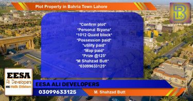 Residential Plot for Sale in Bahria Town, Lahore - (BP-71204)