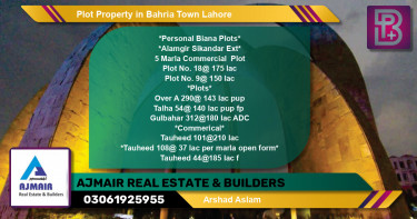 Commercial Plot for Sale in Bahria Town, Lahore - (BP-71220)