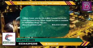 Commercial Property for Sale in Bahria Town, Lahore - (BP-71223)