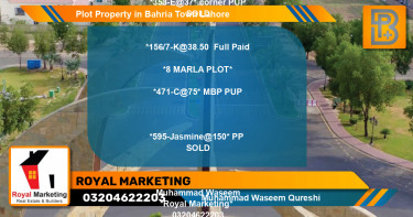Residential Plot for Sale in Bahria Town, Lahore - (BP-71228)