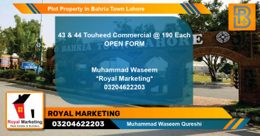 Commercial Plot for Sale in Bahria Town, Lahore - (BP-71232)
