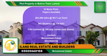 Residential Plot for Sale in Bahria Town, Lahore - (BP-71271)