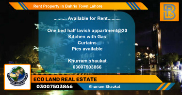 Residential Property for Rent in Bahria Town, Lahore - (BP-71289)