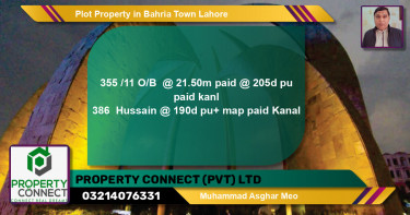 Residential Plot for Sale in Bahria Town, Lahore - (BP-71308)