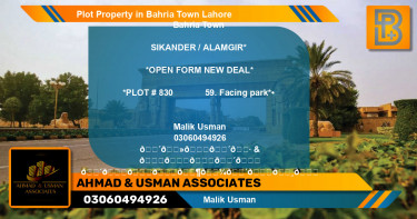 Residential Plot for Sale in Bahria Town, Lahore - (BP-71337)