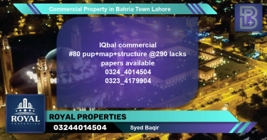 Commercial Property for Sale in Bahria Town, Lahore - (BP-71384)