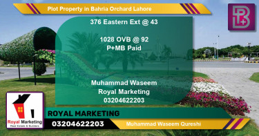 Residential Plot for Sale in Bahria Orchard, Lahore - (BP-71388)
