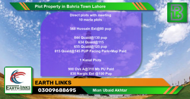 Residential Plot for Sale in Bahria Town, Lahore - (BP-71394)