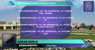 Residential Plot for Sale in Bahria Orchard, Lahore - (BP-71411)