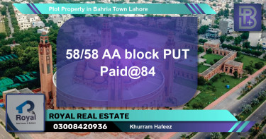 Residential Plot for Sale in Bahria Town, Lahore - (BP-71426)