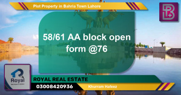 Residential Plot for Sale in Bahria Town, Lahore - (BP-71427)