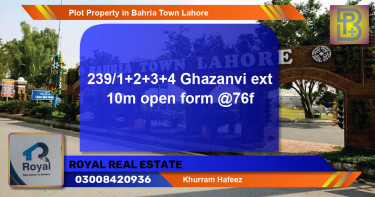 Residential Plot for Sale in Bahria Town, Lahore - (BP-71430)