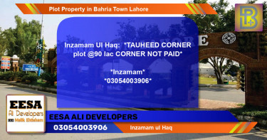 Residential Plot for Sale in Bahria Town, Lahore - (BP-71470)