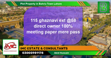Residential Plot for Sale in Bahria Town, Lahore - (BP-71477)