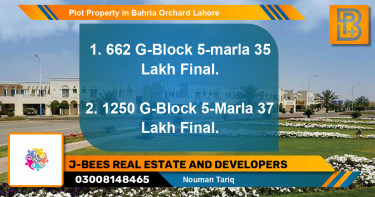 Residential Plot for Sale in Bahria Orchard, Lahore - (BP-71480)