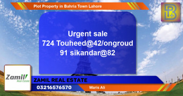 Residential Plot for Sale in Bahria Town, Lahore - (BP-71489)