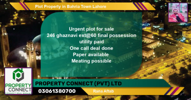 Residential Plot for Sale in Bahria Town, Lahore - (BP-71514)