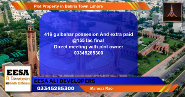 Residential Plot for Sale in Bahria Town, Lahore - (BP-71528)