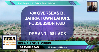 Residential Plot for Sale in Bahria Town, Lahore - (BP-71548)